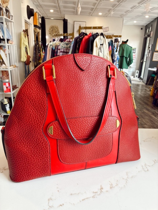 Marc Jacobs Handbags - Marc Jacob’s Red Structured Dome Tote Bag